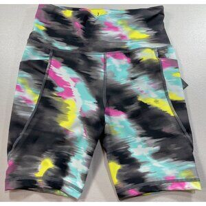 Ideology Womens X-Small Bike Shorts Multicolor stretch
